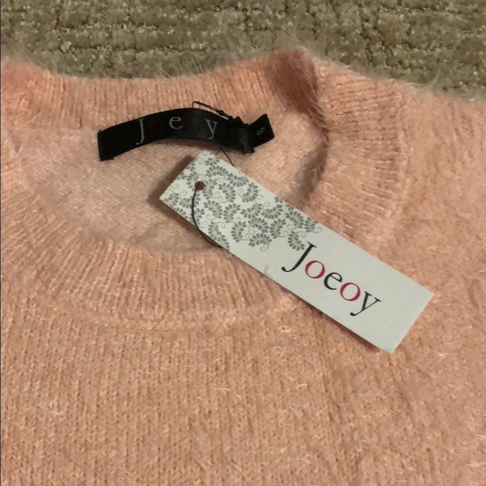 Joey Pink Crew Neck Sweater Soft and Cozy